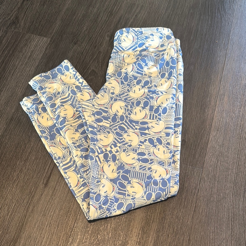Blue Mickey Mouse LulaRoe Leggings